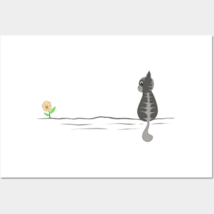 Cute cat pet moment Posters and Art